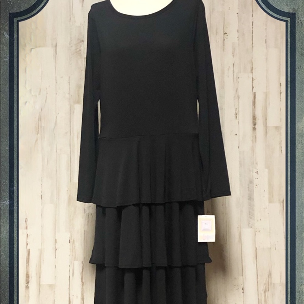 LuLaRoe black Georgia dress size 2xl